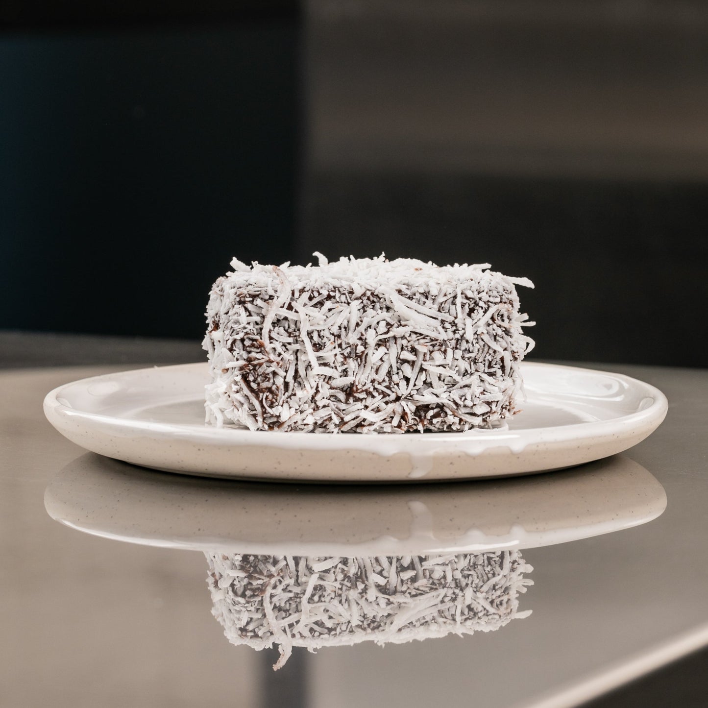 Raspberry Caramel Lamington