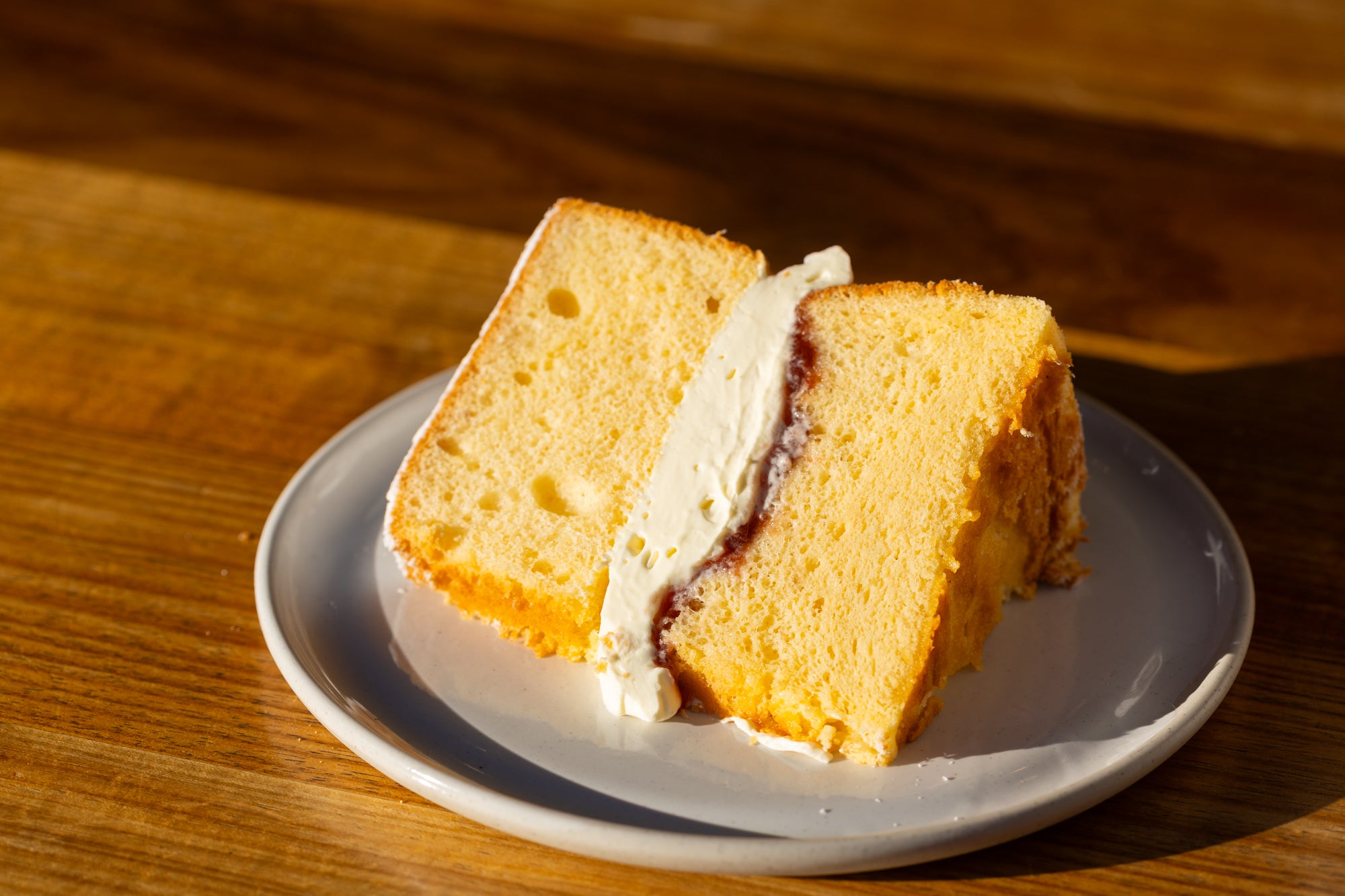 Strawberries & Cream Chiffon Cake