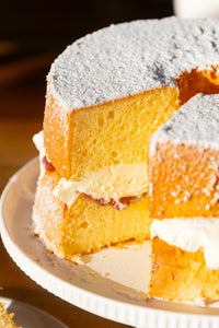 Strawberries & Cream Chiffon Cake